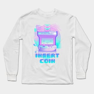 Vaporwave Arcade Machine Long Sleeve T-Shirt